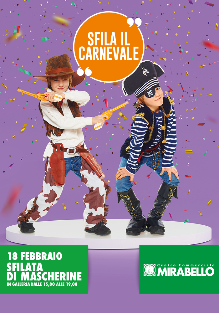 Sfila il Carnevale – Centro Commerciale MIRABELLO